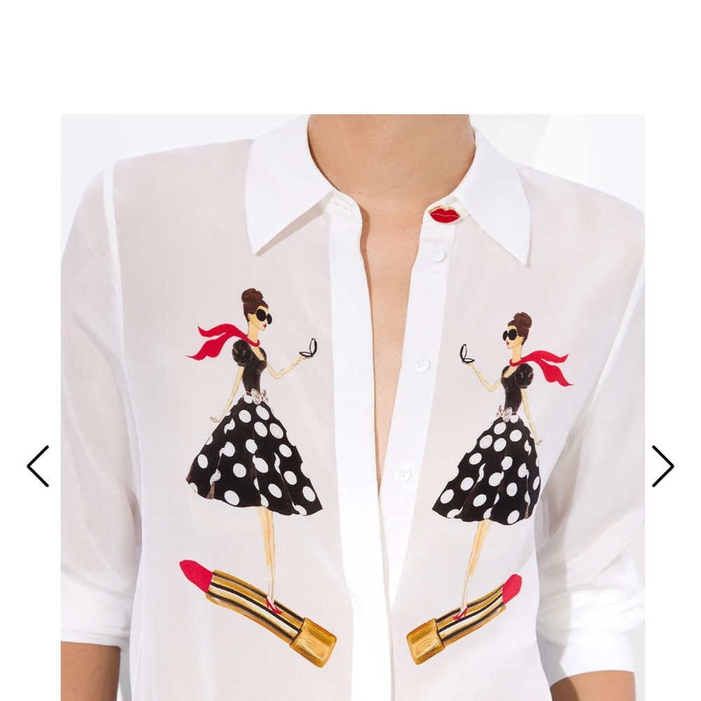 White Blouse Alice and Olivia